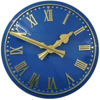 Barrow-in-Furness Outdoor Clock Service blue dial